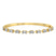 Emerald & Oval Fusion Lab Diamond Openable Bangle Bracelet
