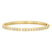14ct Yellow Gold Round Glow Classic Lab Diamond Openable Bangle Bracelet (5 Ct. Tw.)