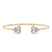 Amoura Heart Flexi Lab Diamond Bangle Bracelet