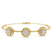 Spiral Eleve Round Lab Diamond openable bracelet