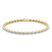 10ct Yellow Gold Aldea Oval Lab Diamond Tennis Bracelet (3 Ct. Tw.)