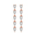 Salvia Flower Fashion Lab Diamond Dangle Earrings