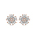 Thalia Bloom Fashion Flower Lab Diamond Stud Earrings