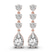 Pear and Round Fashion Lab Diamond Dangle Earrings