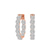 14kt Rose Gold Sirena Round Lab Diamond Hoop Earrings (4 Ct. Tw.)
