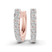 Classic Round Lab Diamond Huggie Earrings