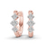 Ara Round Lab Diamond Huggie Earrings