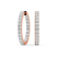 Meara Round Lab Diamond Hoop Earrings