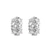 14kt Rose Gold Four Prong Oval Lab Diamond Stud Earrings (6 Ct. Tw.)