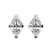14ct Rose Gold Four Prong Marquise Lab Diamond Stud Earrings (1 Ct. Tw.)
