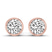 Classic Bezel Round Lab Diamond Stud Earrings