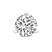 Three Prong Round Lab Diamond Single Stud Earring