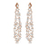 18kt Rose Gold Waterfall Dangling Earrings (12 Ct. Tw.)
