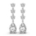 Pear and Round Fashion Lab Diamond Dangle Earrings
