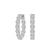 14kt White Gold Sirena Round Lab Diamond Hoop Earrings (5 Ct. Tw.)