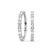 Olea Emerald and Round Lab Diamond Hoop Earrings