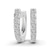 Classic Round Lab Diamond Huggie Earrings