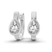 Raindrop Single Pear Lab Diamond Huggie Earrings