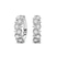 Platinum Eudora Pear Lab Diamond Hoop Earrings (2 Ct. Tw.)
