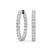 10ct White Gold Meara Round Lab Diamond Hoop Earrings (1 Ct. Tw.)