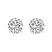 9ct White Gold Four Prong Round Black Lab Diamond Stud Earrings (8 Ct. Tw.)