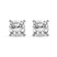 Platinum Four Prong Cushion Lab Diamond Stud Earrings (2 Ct. Tw.)