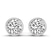 Classic Bezel Round Lab Diamond Stud Earrings