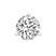 Three Prong Round Lab Diamond Single Stud Earring