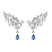 14kt White Gold Ocean Drop Earrings (7 Ct. Tw.)