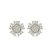 Thalia Bloom Fashion Flower Lab Diamond Stud Earrings