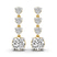 Round Fashion Lab Diamond Dangle Earrings