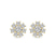 Magnolia Flower Fashion Lab Diamond Stud Earrings