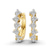 Solene Round Lab Diamond Huggie Earrings