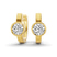 Elin Single Round Lab Diamond Huggie Earrings
