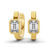 Auri Single Emerald Lab Diamond Earrings