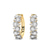 14ct Yellow Gold Eudora Pear Lab Diamond Hoop Earrings (1 Ct. Tw.)