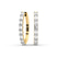 Ashlyn Emerald Lab Diamond Hoop Earrings