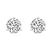 14ct Yellow Gold Three Prong Martini Round Black Lab Diamond Stud Earrings (2 Ct. Tw.)