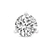 Three Prong Round Lab Diamond Single Stud Earring