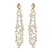 10kt Yellow Gold Waterfall Dangling Earrings (12 Ct. Tw.)