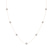 Heartline Glow Round Lab Diamond Station Fashion Necklace