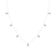 Lace of Love Pear Lab Diamond Station Fashion Necklace