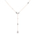 Promise Chain Lariat Lab Diamond Fashion Necklace