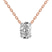 14kt Rose Gold Ethereal Oval Lab Diamond Solitaire Necklace (4 Ct. Tw.)