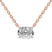 10kt Rose Gold Fernanda Oval Lab Diamond Solitaire Necklace (2 Ct. Tw.)
