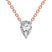 Fiona Pear Lab Diamond Solitaire Necklace