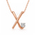 Minimal Lab Diamond Initial X Necklace