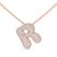 Lab Diamond Initial R Necklace