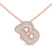 Lab Diamond Initial B Necklace