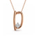 Minimal Lab Diamond Initial D Necklace